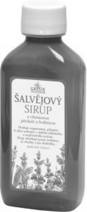 Grešík Šalvějový bylinný sirup 185 ml